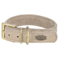 Produktbild von Trixie Pure Hundehalsband aus Leder Grau XS
