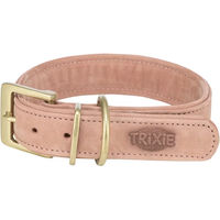 Produktbild von Trixie Pure Hundehalsband aus Leder in Rosa Größe L/XL