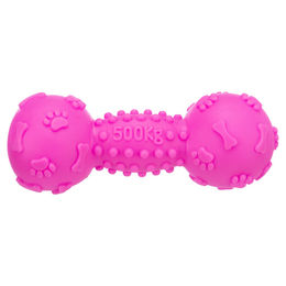 Trixie Quietschspielzeug für Hunde aus Kunststoff in Rot und Rosa - 19 cm – Bild 1 von 12