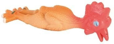 Trixie Quietschspielzeug Huhn aus Latex für Welpen 15 cm - 15 cm – Bild 1 von 2