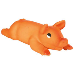 Produktbild von Trixie Quietschspielzeug Spanferkel aus Latex in Orange - 1 Stk.