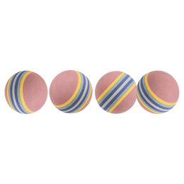 Trixie Rainbow-Bälle Set für Katzen aus Plüsch in buntem Design – Bild 1 von 6