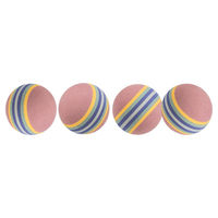 Produktbild von Trixie Rainbow-Bälle Set für Katzen aus Plüsch in buntem Design