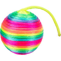 Produktbild von Trixie Rasselball aus Stoff für Katzen und Kitten bunt ø 4,6cm