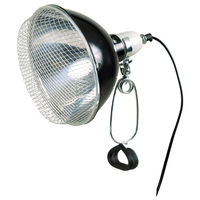 Produktbild von Trixie Reflektor-Klemmlampe mit Sicherheitsgitter Schwarz ø 21 x 19 cm für die Terraristik