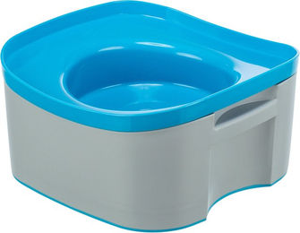 Trixie Reisenapf Strong mit Anti-Schwapp-Funktion aus Kunststoff Größe L Dunkelgrau/Petrol – Bild 1 von 5