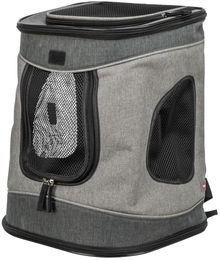 Trixie Rucksack Timon für kleine Hunde in Schwarz und Grau aus Polyester – Bild 1 von 1