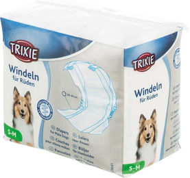 Trixie Rüdenwindeln Einweg-Windeln für Hunde in Weiß – Bild 1 von 3