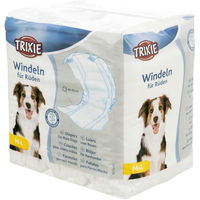 Produktbild von Trixie Rüdenwindeln für Hunde Größe M-L, 12 Stück, wasserdicht und weiß