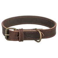 Produktbild von Trixie Rustic Fettleder Halsband für Hunde Braun Größe XS