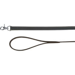 TRIXIE Rustic Hundeleine aus Leder in Grau für große Hunde XL 1,00 m - 1 Stk. – Bild 1 von 4