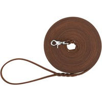 Produktbild von Trixie Rustic Schleppleine aus Leder Dunkelbraun 10 m - 10 m
