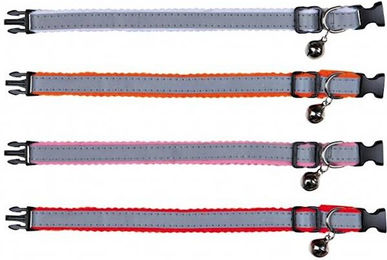 Trixie Safer Life Reflektierendes Katzenhalsband mit Sicherheitsverschluss und Glocke – Bild 1 von 7
