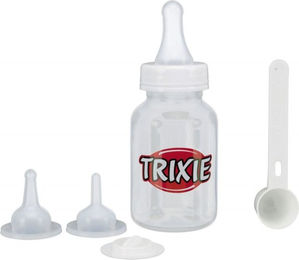 Trixie Saugflaschen-Set für Welpen aus Silikon 120 ml transparent/weiß - 120 ml – Bild 1 von 10