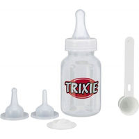 Produktbild von Trixie Saugflaschen-Set für Welpen aus Silikon 120 ml transparent/weiß - 120 ml