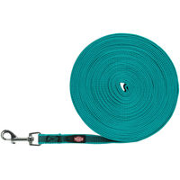 Produktbild von Trixie Schleppleine für Hunde gummiert Türkis 15 m - 15 m