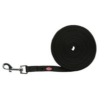 Produktbild von Trixie Schleppleine gummiert Schwarz S-M 5m für kleine und mittelgroße Hunde - 5 m