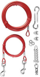Trixie Schleppleine Spannleine mit Laufleine für Hunde 15 m Rot - 15 m – Bild 1 von 4