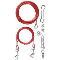 Produktbild von Trixie Schleppleine Spannleine mit Laufleine für Hunde 15 m Rot - 15 m