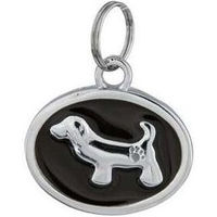 Produktbild von Trixie Schmuck-Adressanhänger Hund oval aus Metall 30 x 22 mm