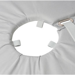 Trixie Schutzkragen für Hunde aus Polyester und Schaumstoff grau Größe L-XL Halsumfang 53-56 cm – Bild 1 von 3