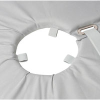 Produktbild von Trixie Schutzkragen für Hunde aus Polyester und Schaumstoff grau Größe L-XL Halsumfang 53-56 cm