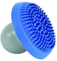 Trixie Shampoo- und Massagebürste aus Gummi für alle Tierarten und Felltypen in Blau/Grau – Bild 1 von 1