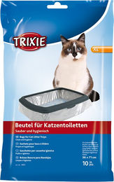 Trixie Simple'n'Clean Katzentoilettenbeutel XL 10 Stück Transparent – Bild 1 von 13