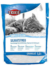 Trixie Simple'n'Clean Silikatstreu Katzenstreu unparfümiert 8 l - 8 l – Bild 1 von 6