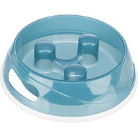 Produktbild von Trixie Slow Feeder Anti-Schlingnapf für Hunde aus Kunststoff in Blau - 1,5 l