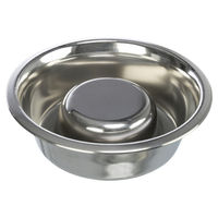 Produktbild von Trixie Slow Feeder Hundenapf aus Edelstahl Silber 1,1 l