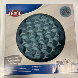 TRIXIE Slow Feeding Anti Schling Matte Pillars aus TPR in Blau Ø 35 cm – Bild 1 von 8