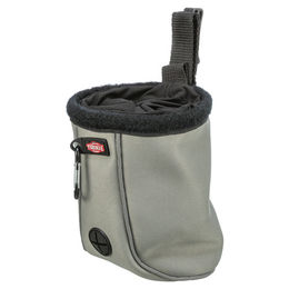 Trixie Snack-Tasche Twist Treat Futterbeutel für Hunde mit Kotbeutelspender aus Neopren und Polyester in Grau – Bild 1 von 10