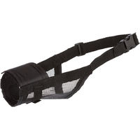 Produktbild von Trixie Soft Maulkorb mit Netzeinsatz aus Polyester in Schwarz