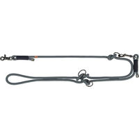 Produktbild von Trixie Soft Rope V-Leine Schleppleine aus Tau Schwarz/Grau M-L 2m - 2 m