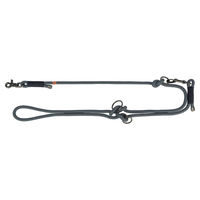 Produktbild von Trixie Soft Rope V-Leine Schleppleine für kleine Hunde aus Polyester Schwarz Grau XS-S 2 m - 2 m