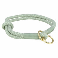 Produktbild von Trixie Soft Rope Zug-Stopp Erziehungshalsband für Hunde aus Seil in Grün Größe S