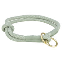 Produktbild von Trixie Soft Rope Zug-Stopp Erziehungshalsband für Hunde aus Tau in Grün Größe XS