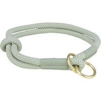 Produktbild von Trixie Soft Rope Zug-Stopp Halsband für Hunde Größe L Salbei Grün aus Seil mit 50 cm Halsumfang - 1 Stk.