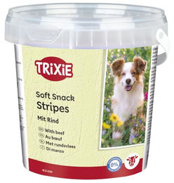 Trixie Soft Snack Happy Stripes Kausnack für Hunde mit Rind ohne Zucker 500g - 500 g – Bild 1 von 5
