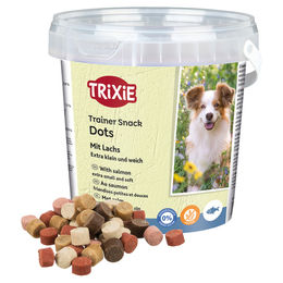 TRIXIE Soft Snack Mini Trainer Dots Belohnungssnack für Hunde mit Lachs und Huhn glutenfrei ohne Zucker 500 g - 500 g – Bild 1 von 3