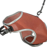Produktbild von Trixie Softgeschirr mit Leine für Katzen in Rostfarbe 28–42 cm