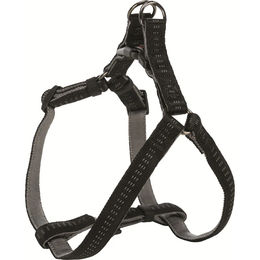 Produktbild von Trixie Softline Elegance OneTouch Hundegeschirr Größe M 50-65cm Schwarz Grau