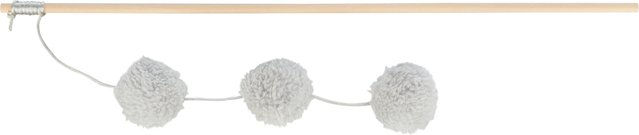 Produktbild von Trixie Spielangel mit Bällen und Wolle in Grau und Weiß Größe L