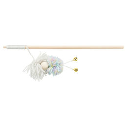 Produktbild von Trixie Spielangel mit bunten Wollknäueln für Katzen - 34 cm