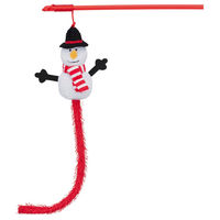 Produktbild von Trixie Spielangel Schneemann aus Plüsch in Weiß - 31 cm