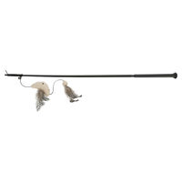 Produktbild von Trixie Spielangel XXL mit Fisch aus Polyester und Katzenminze 65 cm - 65 cm