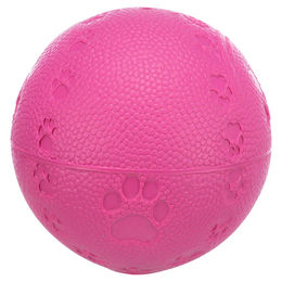Trixie Spielball aus Naturkautschuk mit Pfotenabdruck 6 cm - 6 cm – Bild 1 von 3