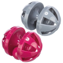 Trixie Spielrolle mit Glocke aus Kunststoff in Bunt oder Rosa 6,5 x 9 cm – Bild 1 von 2