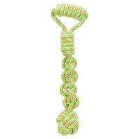 Produktbild von Trixie Spieltau mit eingeflochtenem Ball und Knoten-Ball am Tau 38 cm - 38 cm